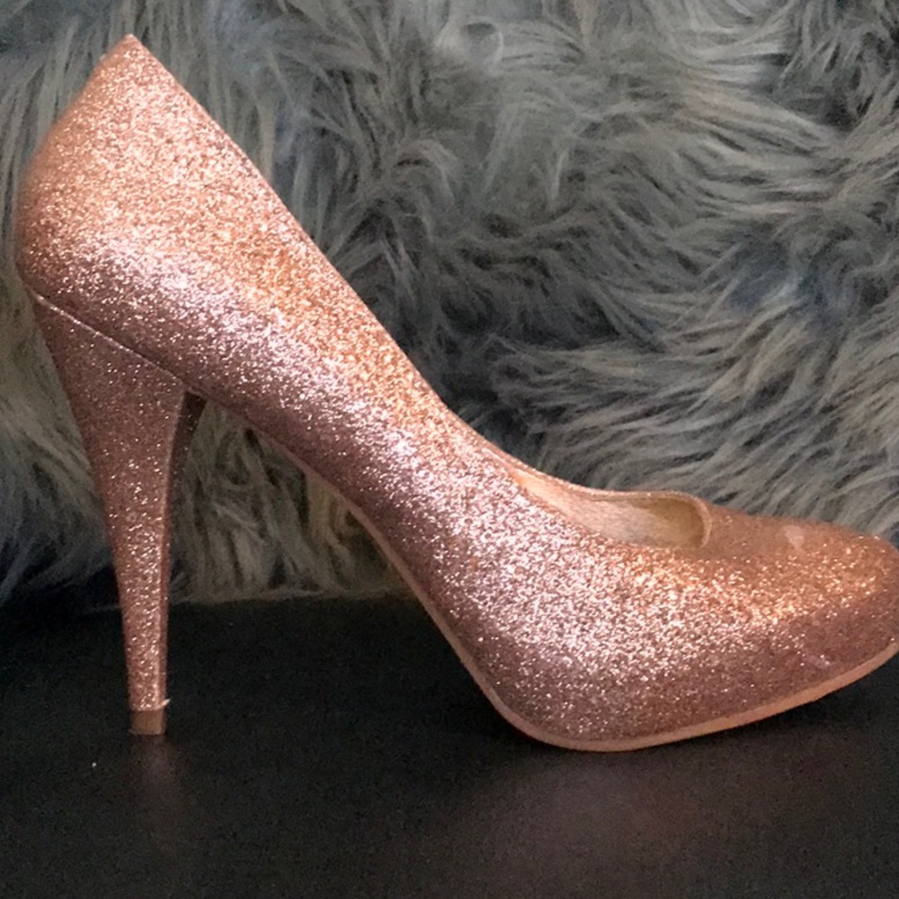 Steve Madden Sparkle Platform Pumps 8.5 M